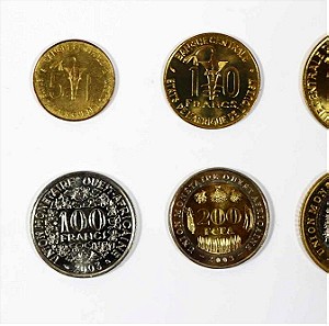 Western African States set 8 νομίσματα UNC