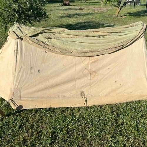 English Army 1943 Tent used, two-person with mosquito net