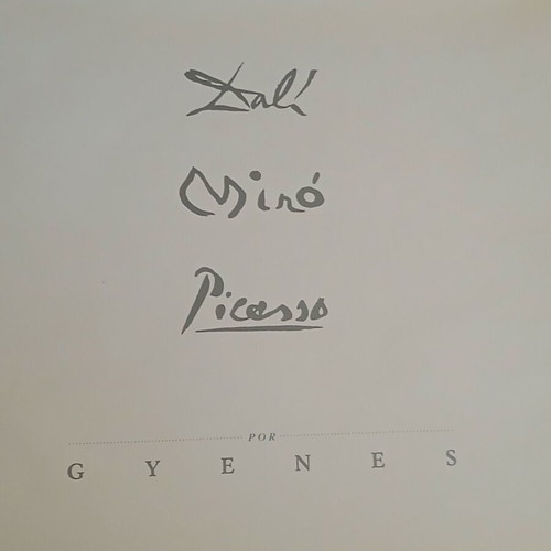 Dalí, Miró, Picasso album new with Juan Gyenes signature