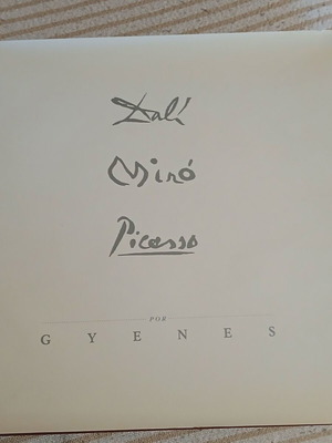 Dalí, Miró, Picasso album new with Juan Gyenes signature