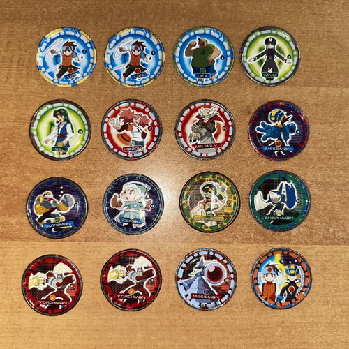 Megaman metal tazos set