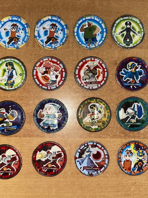 Megaman metal tazos set