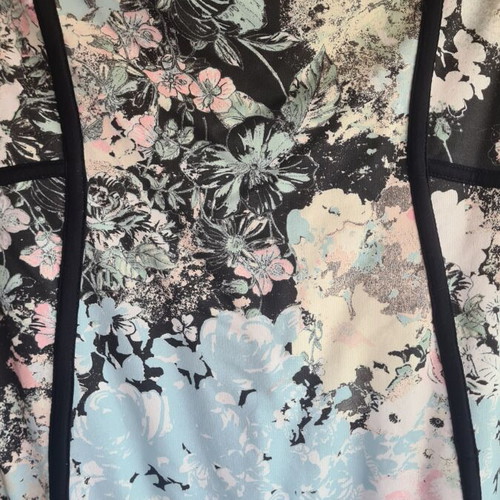 Bershka strapless mini dress, floral pattern