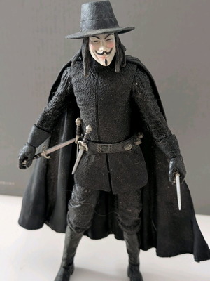 V for Vendetta figure used 18 cm NECA 2006