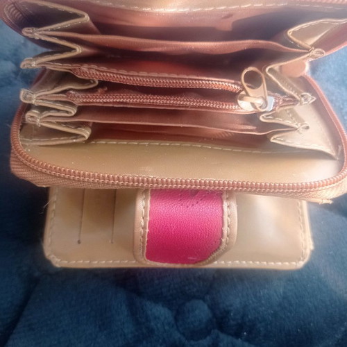 Wallet slightly used, 12x9 cm