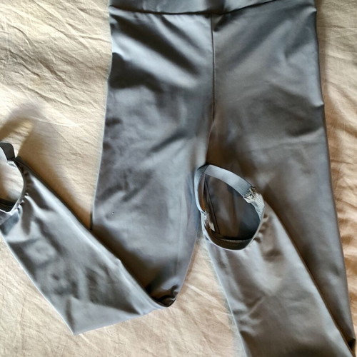 Women's leggings size S new, with elastic bottom, blue