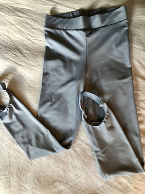 Women's leggings size S new, with elastic bottom, blue