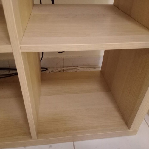 IKEA KALLAX shelf like new, wood/beige color