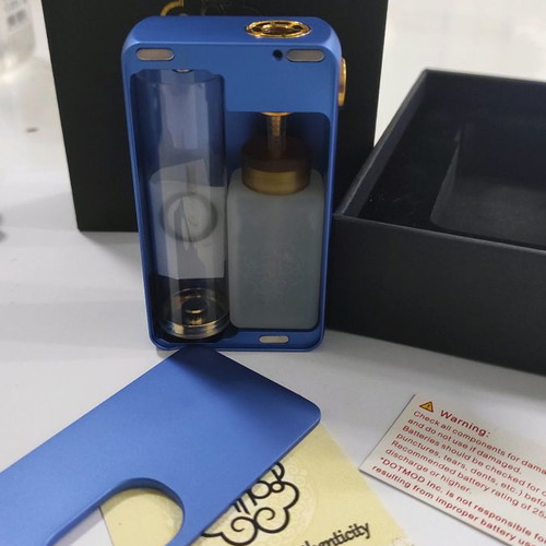 DotMod dotSquonk Box new, mechanical squonk mod blue