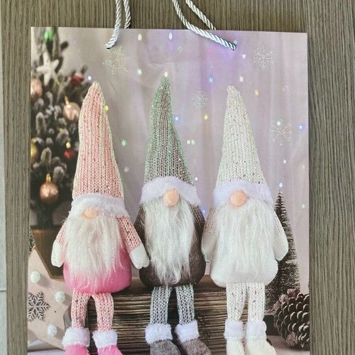 Paper bag with glitter medium size new
