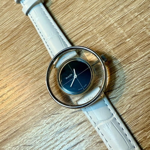 Buler Vintage wristwatch used, women's manual with new leather strap