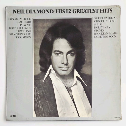 Neil Diamond His 12 Greatest Hits vinyl used 1974