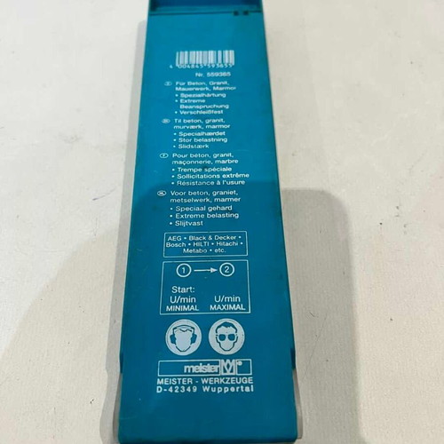 Meister Craft SDS Plus drill bits for concrete used