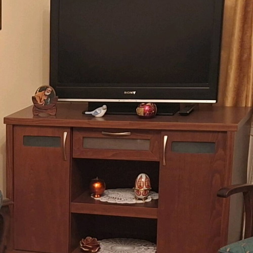 Small walnut furniture like new, TV stand or buffet