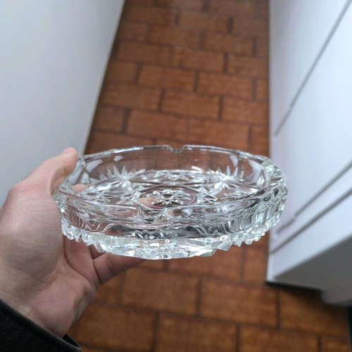 Crystal ashtray like new