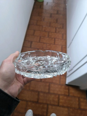 Crystal ashtray like new