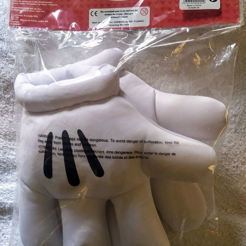 2 Large Children's Plush Gloves MICKEY/Disney Store