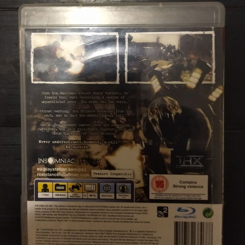 Resistance: Fall of Man μεταχειρισμένο παιχνίδι PS3