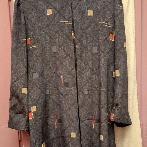 Women's dress with jacket medium like new, black and blue