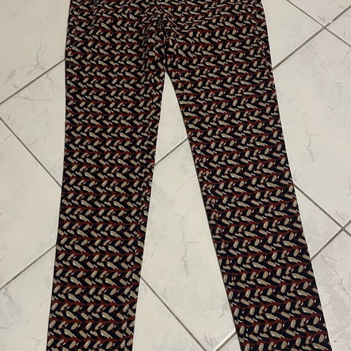 Zara fabric pants new, mid-rise, multicolor