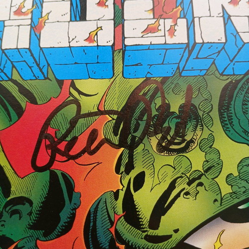 Incredible Hulk #460 like new with Peter David signature