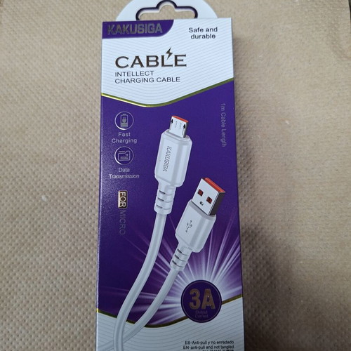 KAKUSIGA Micro USB charging and data cable 1m 3A white