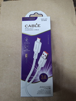 Καλώδιο φόρτισης και δεδομένων KAKUSIGA Micro USB 1μ 3A λευκό