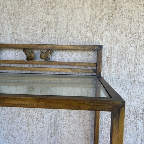 Brass Patinated Display Cabinet like new