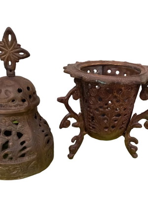 Gianniotiko bronze lamp used 50-60 years 22x10cm