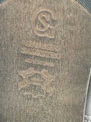 Δερμάτινες μπότες Giorgo Salustro no 41 μεταχειρισμένες, καφέ ταμπά