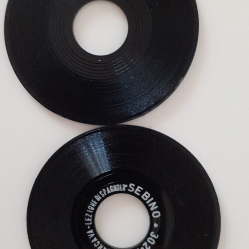 Vintage mini records for Sebino doll, used, 60s-70s