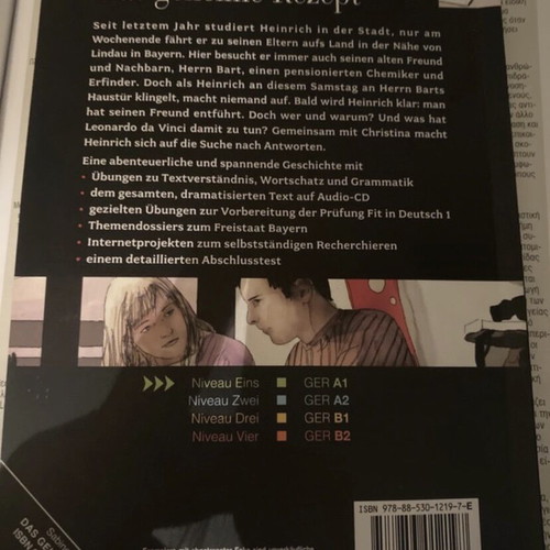 Das geheime Rezept book like new, German language with CD
