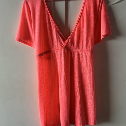 Beach dress, red and orange, size L