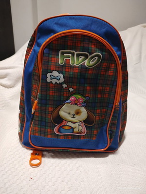 FIDO Kids Backpack like new with tartan design