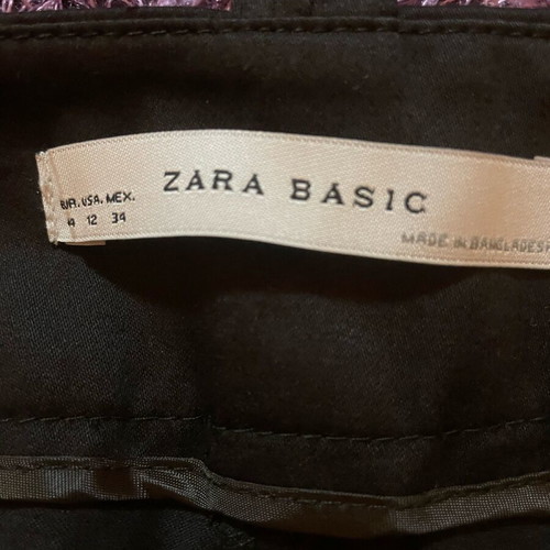 Zara women's black pants like new, size 44 slim fit