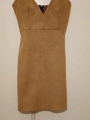 Castori mini dress like new, camel color, size S