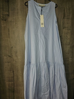 Φόρεμα Vassia Kostara cotton καινούργιο, μέγεθος S/M, μπλε