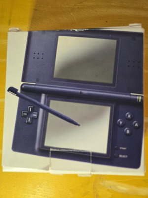 Nintendo DS Lite Enamel Navy console, complete in box
