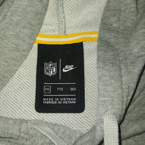 Men's Nike Green Bay Packers sweatshirt used, size XXL, gray and green