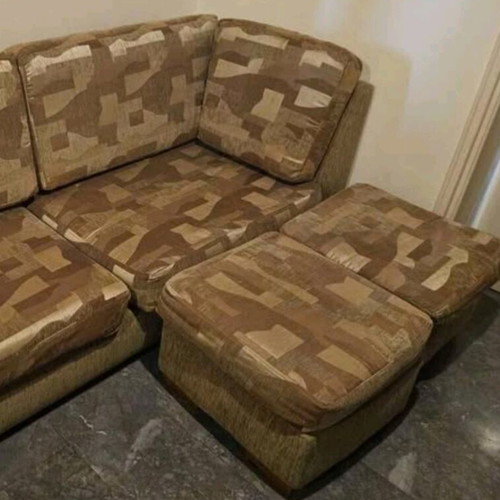 Sofa 2.10m like new with two stools