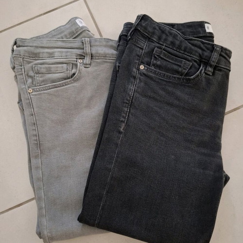 Mango jeans set used, size 36, grey and black