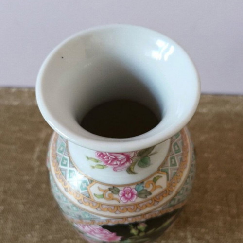 Japanese antique vase 17 cm used