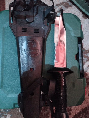 Diving knife new, large, Mede Japan