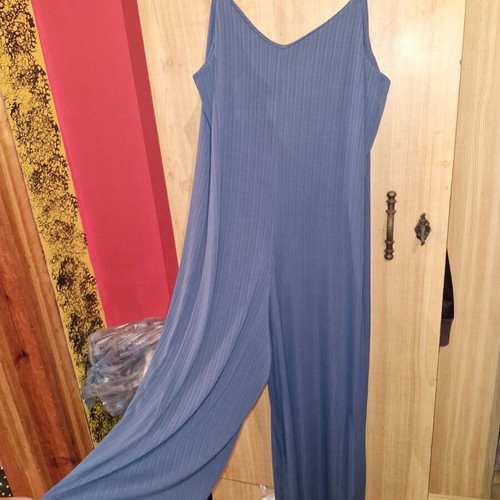 Jumpsuit new turquoise with adjustable straps size L