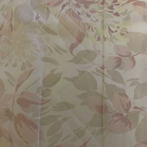 Single bed cover like new, pink satin with pillowcase