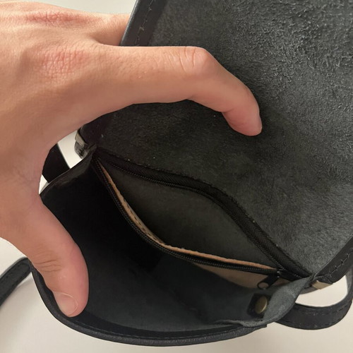 Italian Job Florence leather unisex bag, black