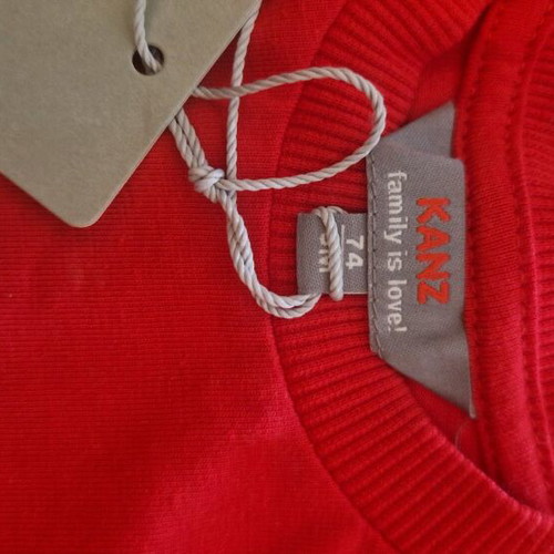 Kanz denim salopette with short-sleeve shirt new for 6-9 months