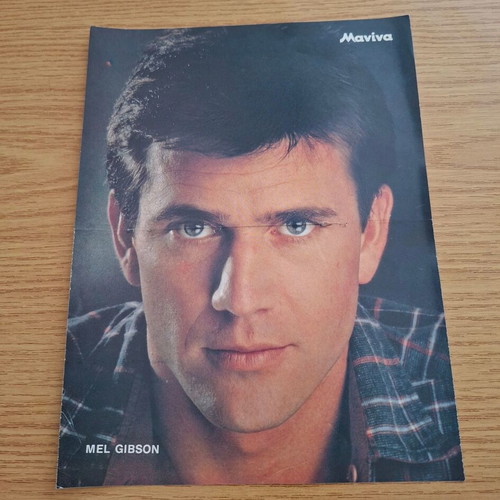 Mel Gibson Robert Redford Poster used from 90s magazine Manina