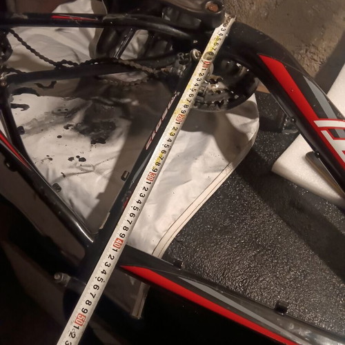 Aluminum bicycle frame with parts like new