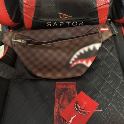 Sprayground Banana Authentic bag like new, medium, brown and red